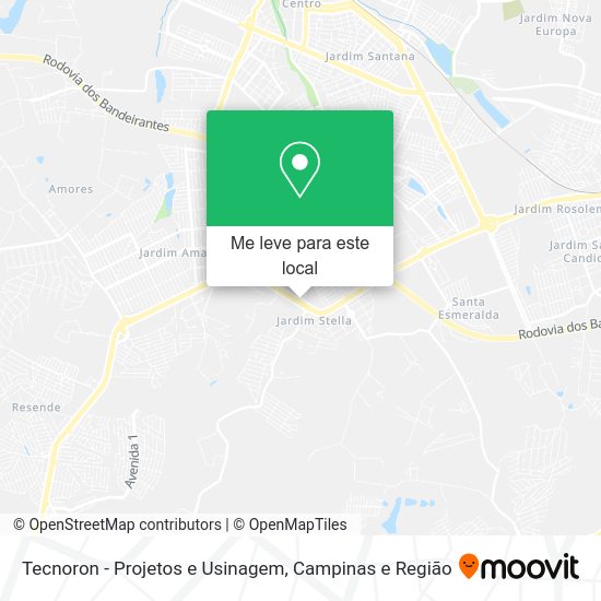 Tecnoron - Projetos e Usinagem mapa