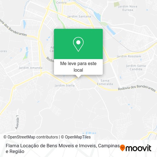 Flama Locação de Bens Moveis e Imoveis mapa