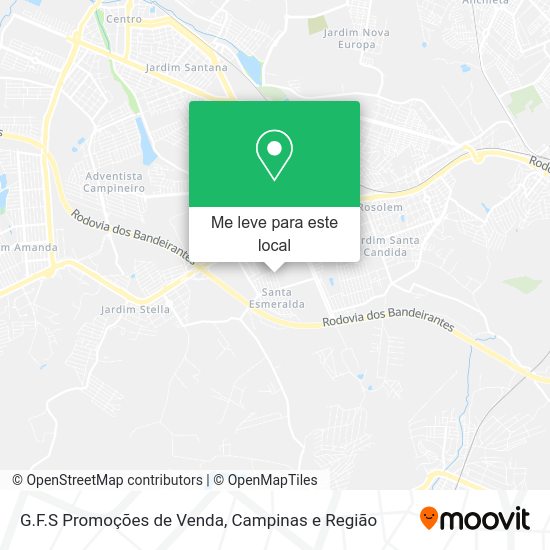 G.F.S Promoções de Venda mapa