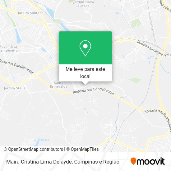 Maira Cristina Lima Delayde mapa