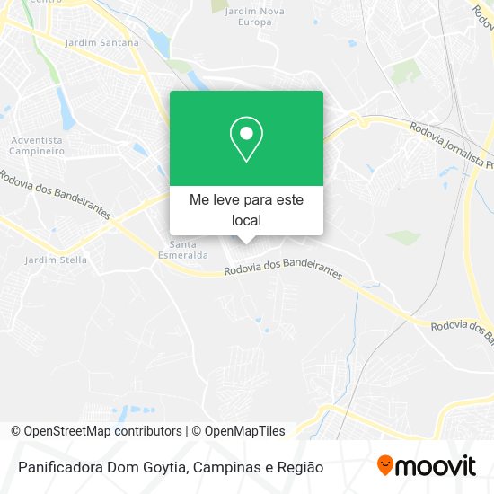 Panificadora Dom Goytia mapa