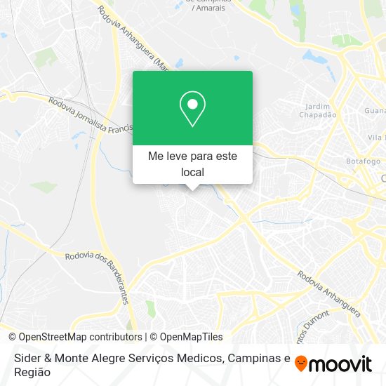 Sider & Monte Alegre Serviços Medicos mapa