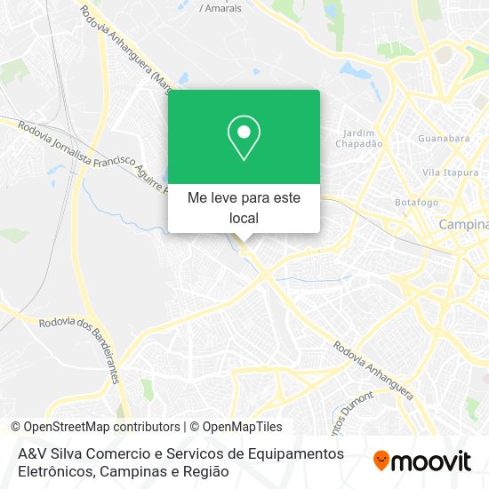 A&V Silva Comercio e Servicos de Equipamentos Eletrônicos mapa