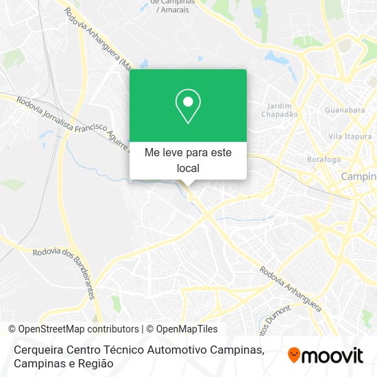 Cerqueira Centro Técnico Automotivo Campinas mapa