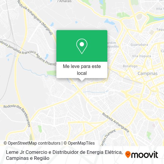 Leme Jr Comercio e Distribuidor de Energia Elétrica mapa