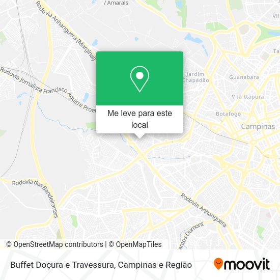 Buffet Doçura e Travessura mapa