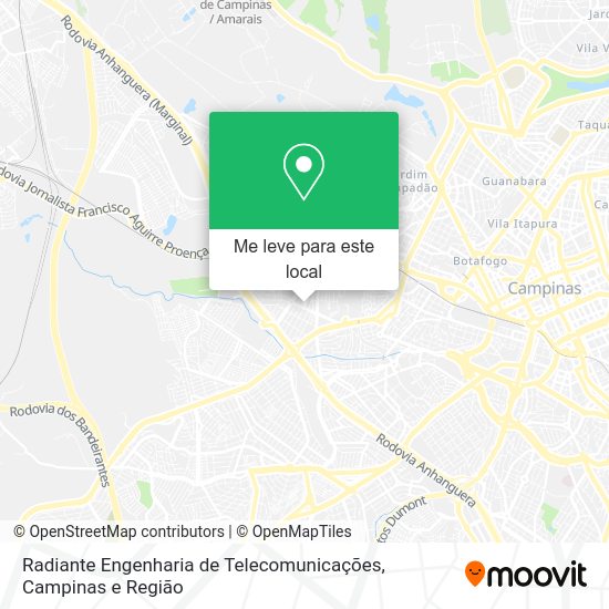 Radiante Engenharia de Telecomunicações mapa