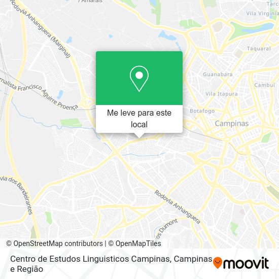 Centro de Estudos Linguisticos Campinas mapa