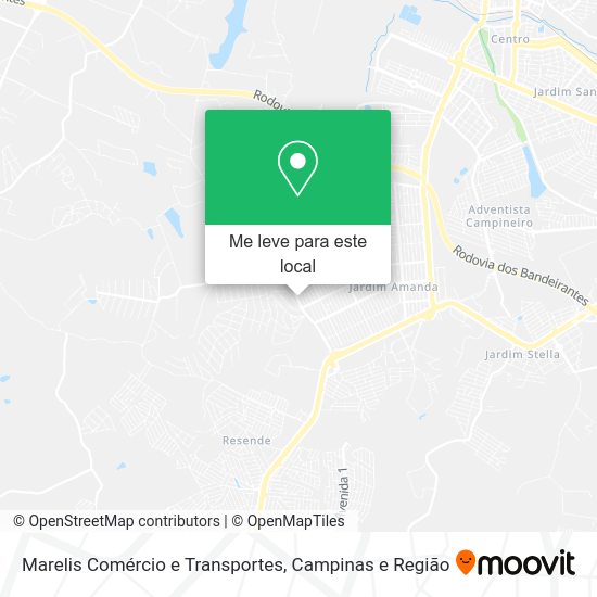 Marelis Comércio e Transportes mapa