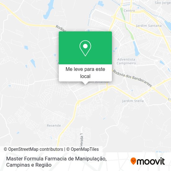 Master Formula Farmacia de Manipulação mapa