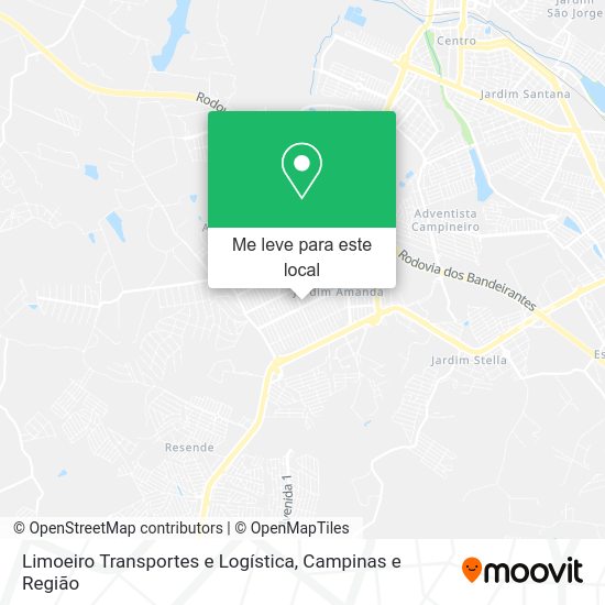 Limoeiro Transportes e Logística mapa