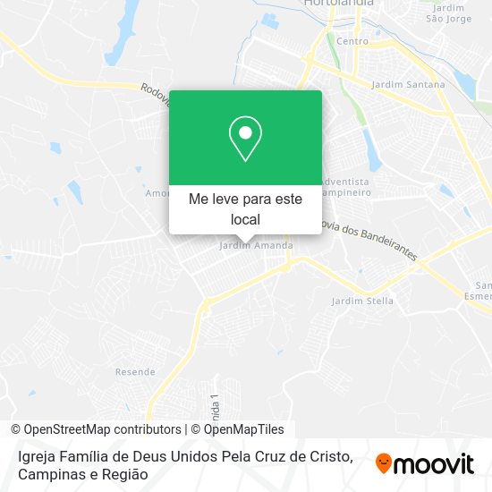 Igreja Família de Deus Unidos Pela Cruz de Cristo mapa