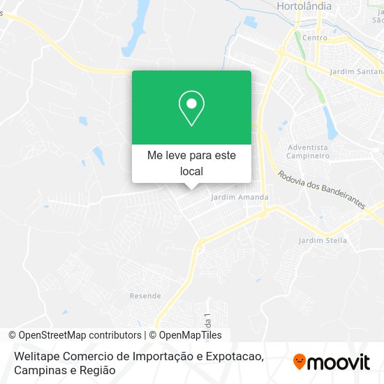Welitape Comercio de Importação e Expotacao mapa