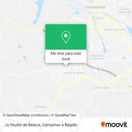 Js Studio de Beleza mapa