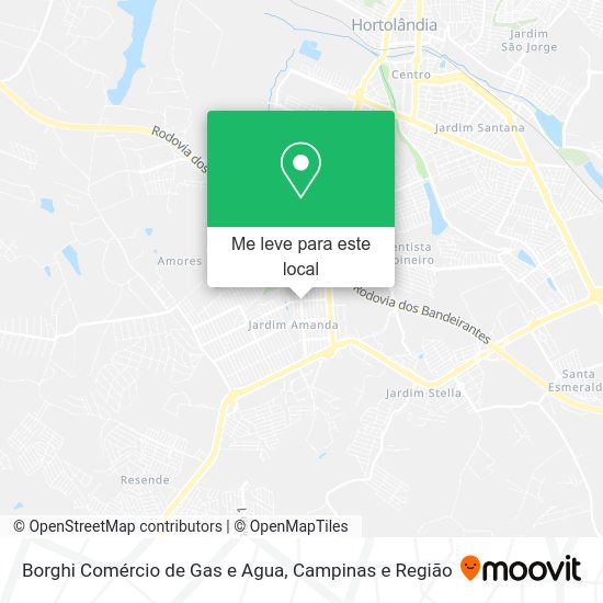 Borghi Comércio de Gas e Agua mapa