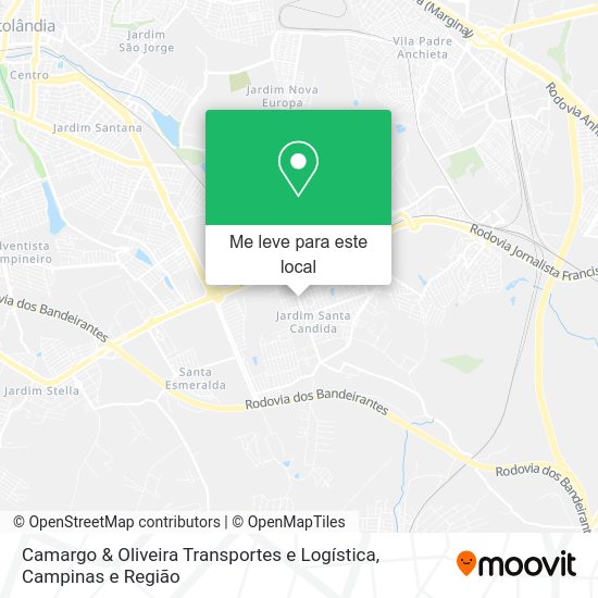 Camargo & Oliveira Transportes e Logística mapa