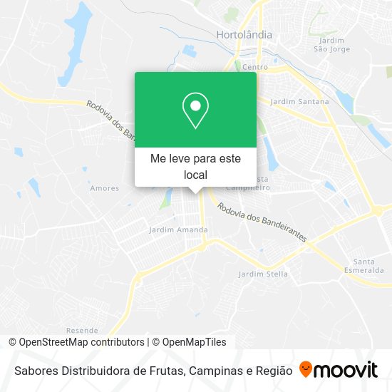 Sabores Distribuidora de Frutas mapa