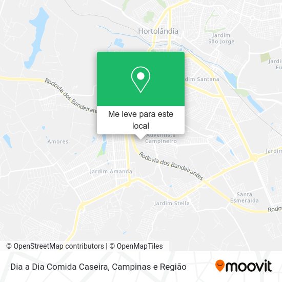 Dia a Dia Comida Caseira mapa