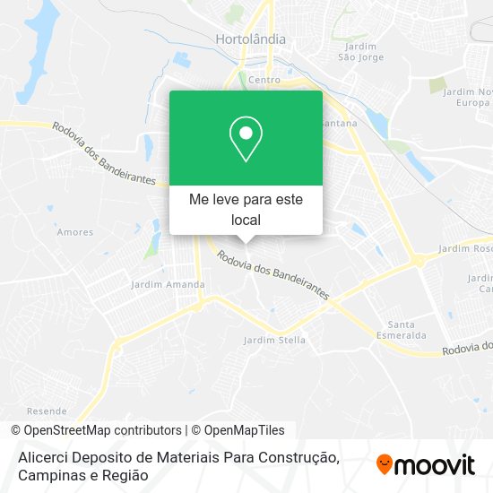 Alicerci Deposito de Materiais Para Construção mapa