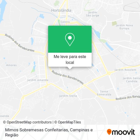 Mimos Sobremesas Confeitarias mapa