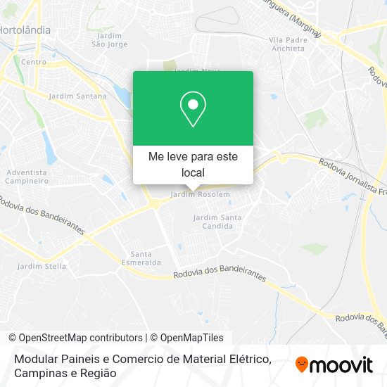 Modular Paineis e Comercio de Material Elétrico mapa
