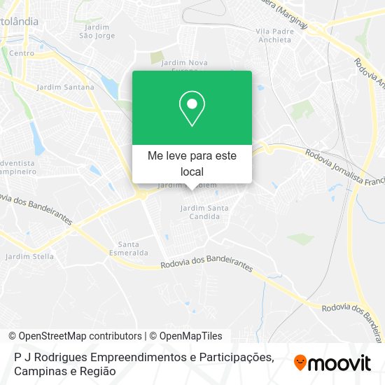 P J Rodrigues Empreendimentos e Participações mapa