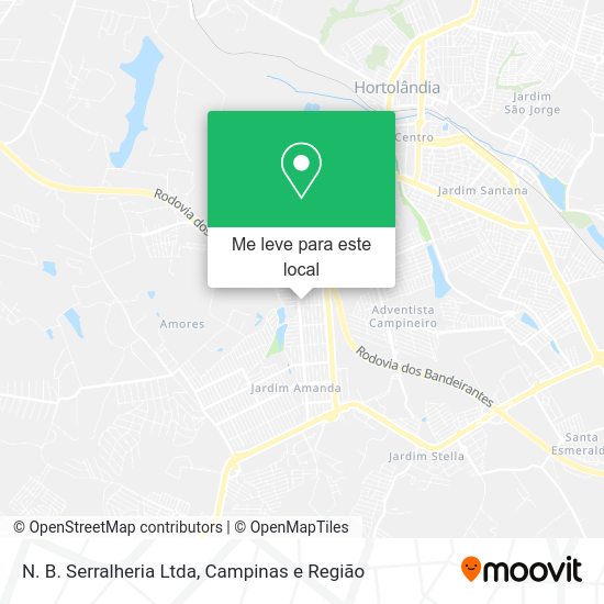 N. B. Serralheria Ltda mapa