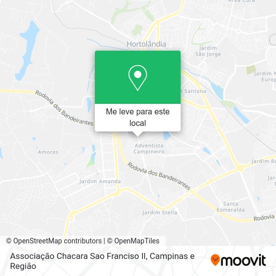 Associação Chacara Sao Franciso II mapa
