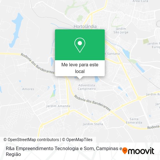 R&a Empreendimento Tecnologia e Som mapa