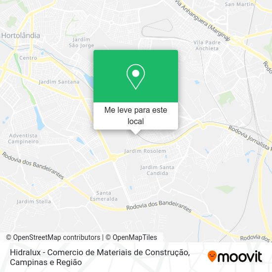 Hidralux - Comercio de Materiais de Construção mapa