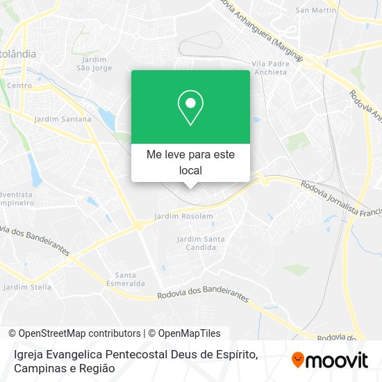 Igreja Evangelica Pentecostal Deus de Espírito mapa