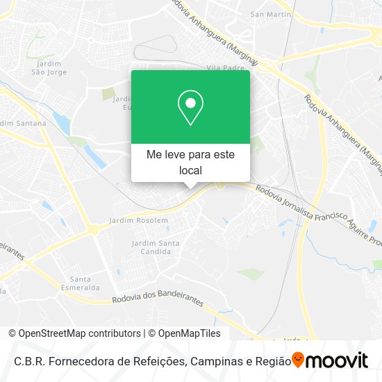 C.B.R. Fornecedora de Refeições mapa