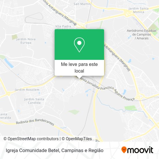 Igreja Comunidade Betel mapa
