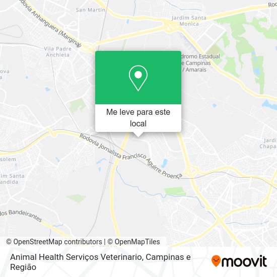 Animal Health Serviços Veterinario mapa