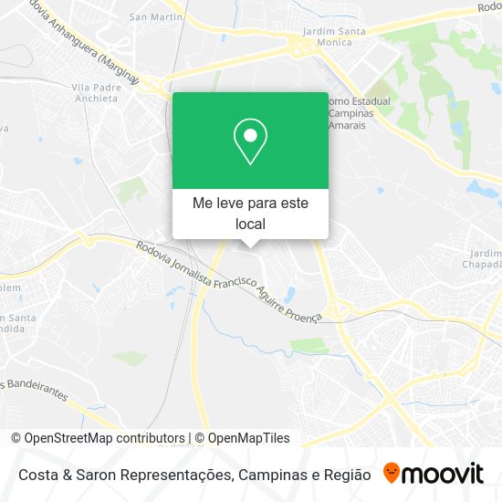 Costa & Saron Representações mapa