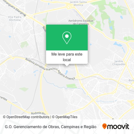 G.O. Gerenciamento de Obras mapa