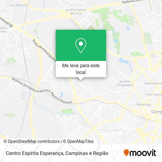 Centro Espirita Esperança mapa