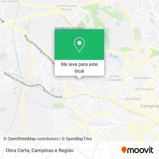 Obra Certa mapa