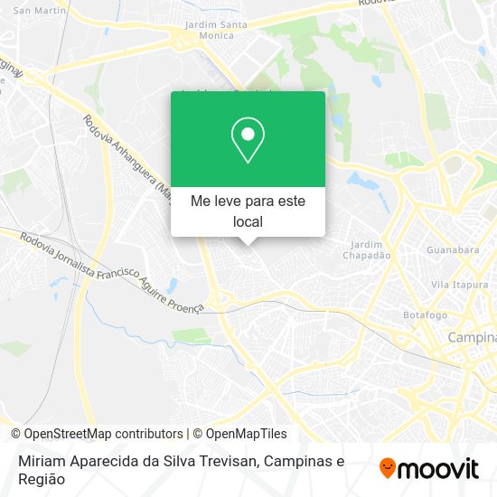 Miriam Aparecida da Silva Trevisan mapa