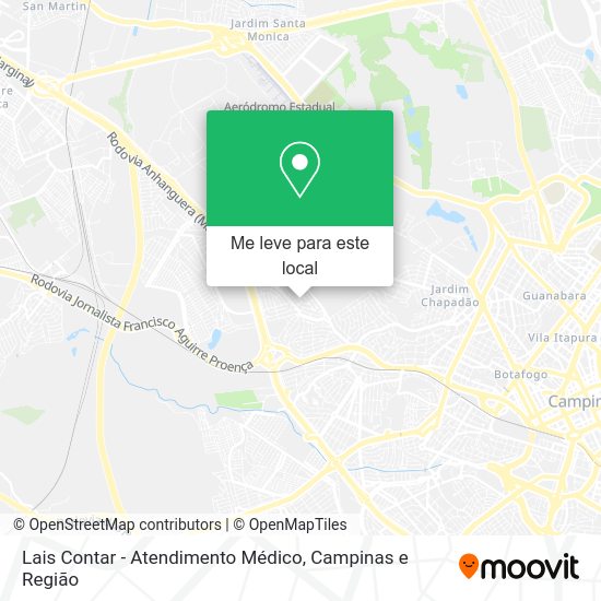 Lais Contar - Atendimento Médico mapa