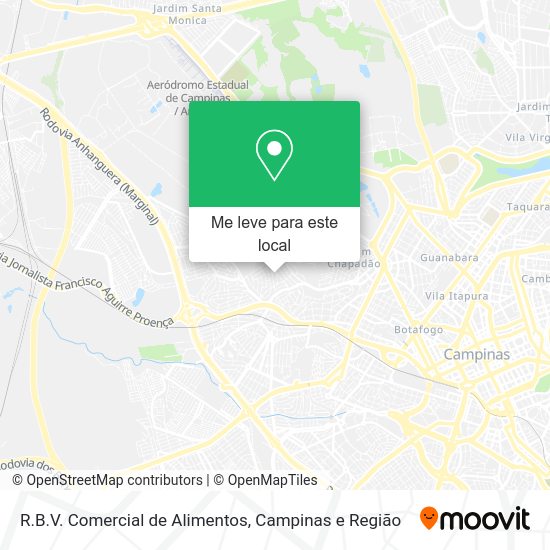 R.B.V. Comercial de Alimentos mapa