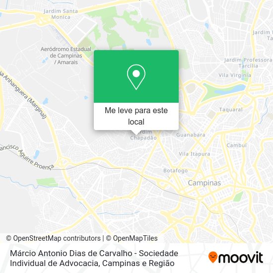 Márcio Antonio Dias de Carvalho - Sociedade Individual de Advocacia mapa