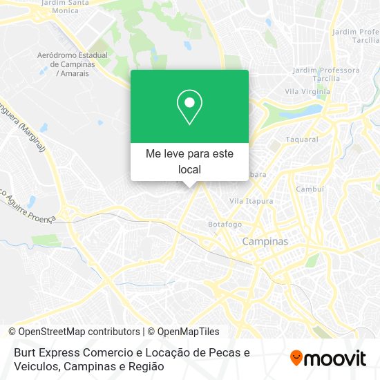 Burt Express Comercio e Locação de Pecas e Veiculos mapa