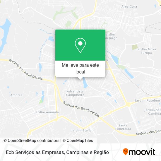 Ecb Serviços as Empresas mapa
