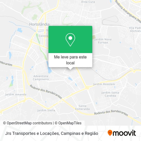 Jrs Transportes e Locações mapa