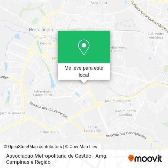 Associacao Metropolitana de Gestão - Amg mapa