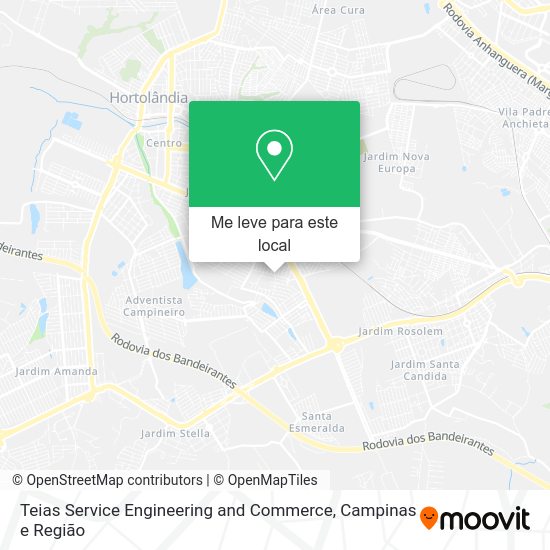 Teias Service Engineering and Commerce mapa