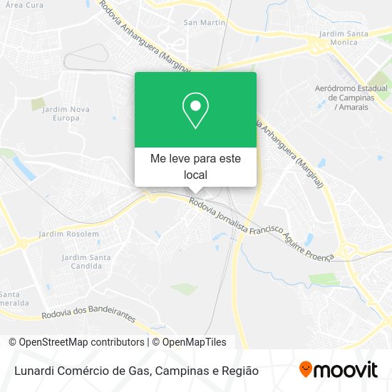 Lunardi Comércio de Gas mapa