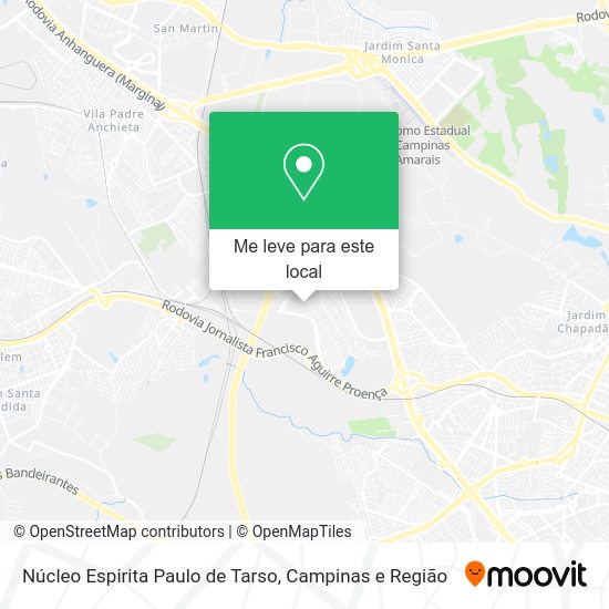 Núcleo Espirita Paulo de Tarso mapa