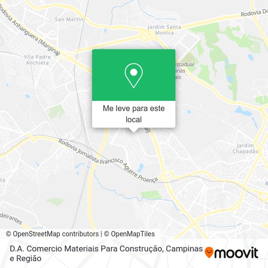 D.A. Comercio Materiais Para Construção mapa